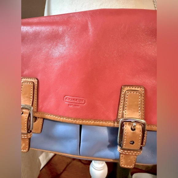 Women's Coach Reserve  Colorblock Crossbody Bag magnetic closure excellent shape - Picture 9 of 16